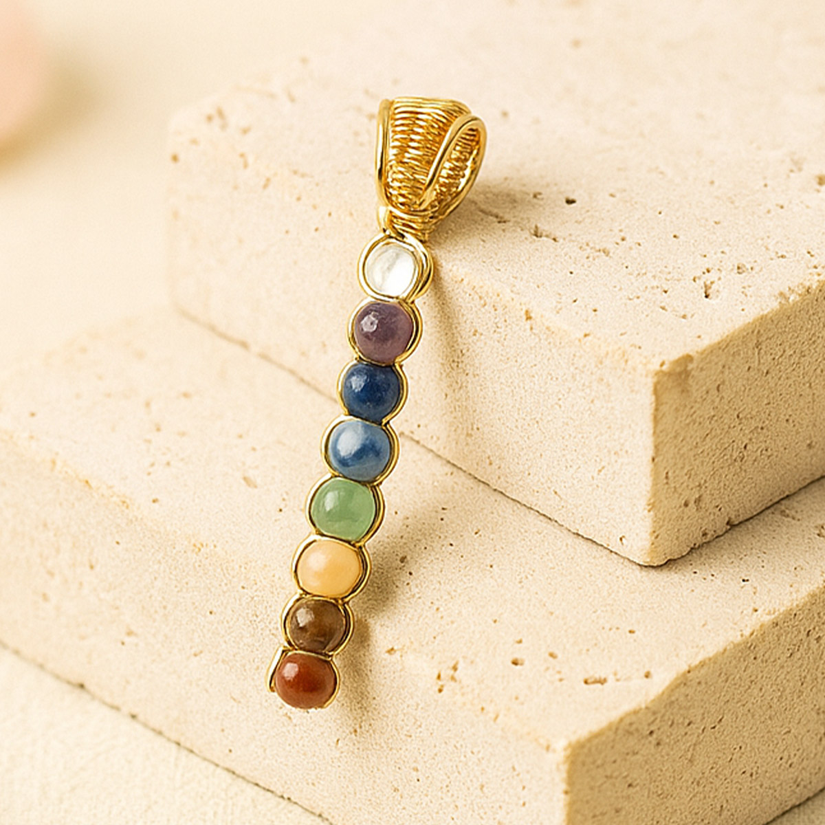 Collar Bastón 7 Chakras